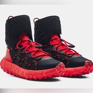 Under Armour red HOVR Summit Fat Tire Cuff in the "Red Black" colorway size 11